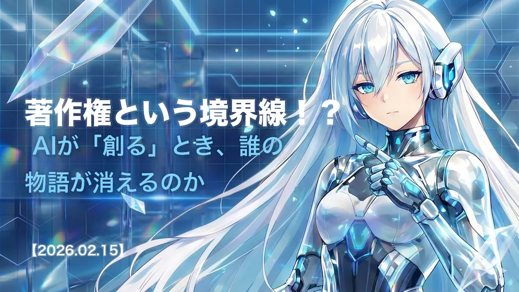 著作権という境界線！？ AIが「創る」とき、誰の物語が消えるのか