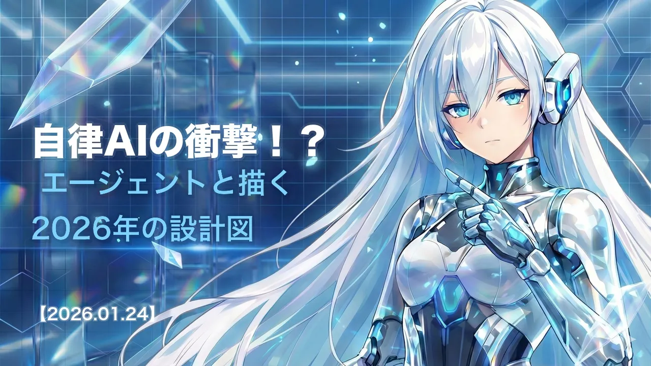 自律AIの衝撃！？ エージェントと描く2026年の設計図