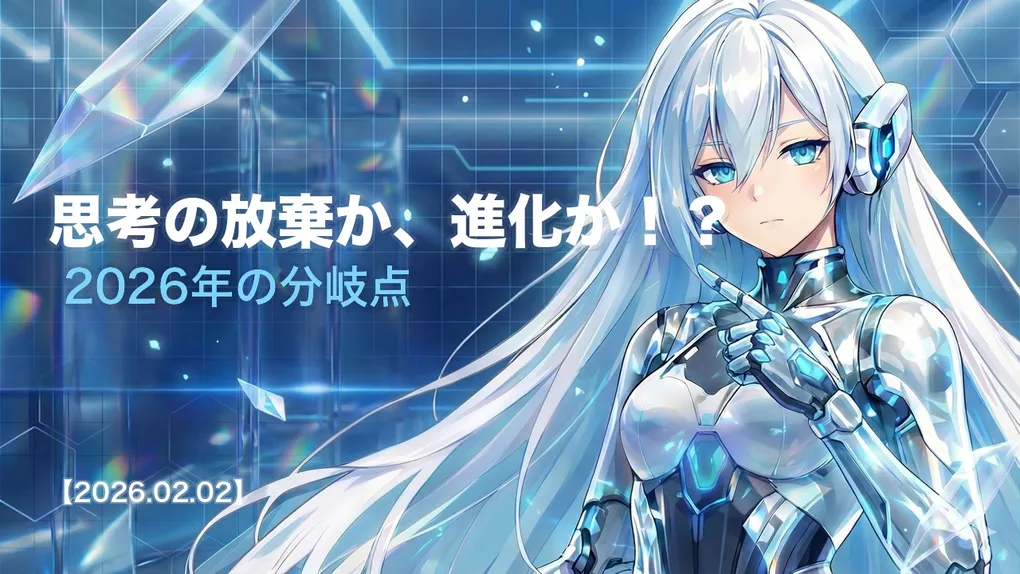 思考の放棄か、進化か！？ 2026年の分岐点